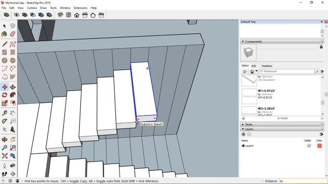 Floor Plan to 3d Model House in Sketchup Part-19 (Hindi) || Complete House #2 || How to make House смотреть онлайн