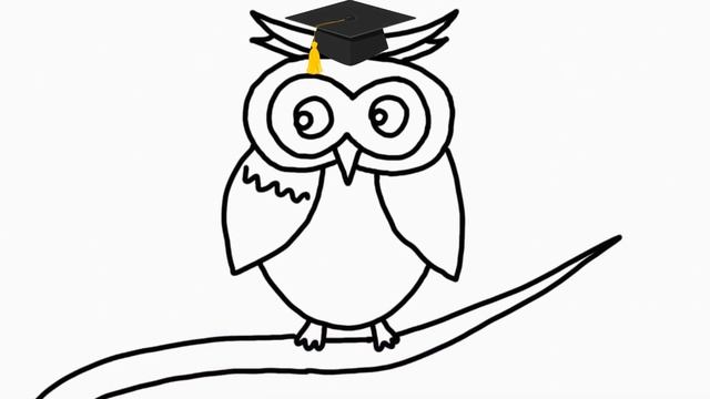 Совушка. Как нарисовать сову / мультик раскраска. Для малышей про животных. Совёнок мульт #47 смотреть онлайн