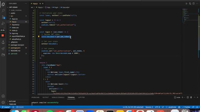 React Authentication: How to Store JWT in a Cookie | React JS Tutorial смотреть онлайн