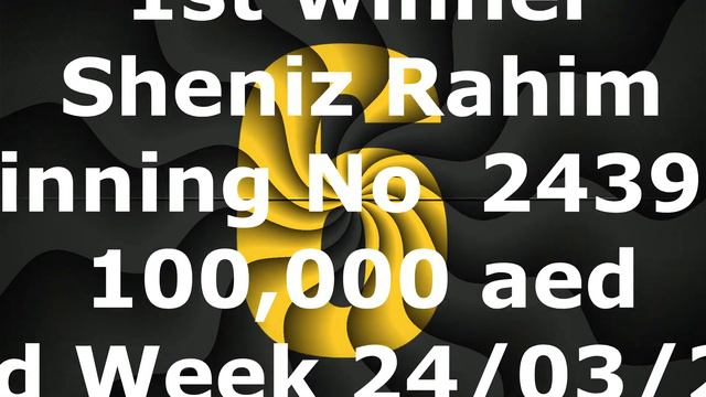THE GRAND PRIZE 20 MILLION 250 WEEKLY WINNERS LIST / 100,000AED / BIG TICKET 3 winners of 3rd week смотреть онлайн