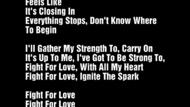 Stan Bush Fight for Love Lyrics смотреть онлайн