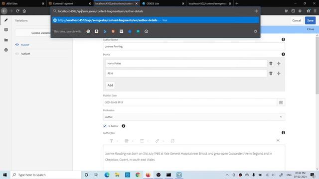 Content Fragment #4 | Export Content Fragment content in JSON Format смотреть онлайн