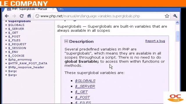 Complete DETAILS OF PREDEFINED VARIABLES IN PHP : new things in php смотреть онлайн
