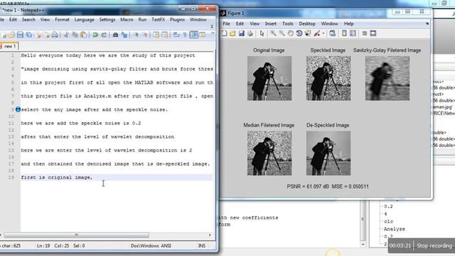 image denoising using savitz golay filter and brute force threshold algorithm смотреть онлайн