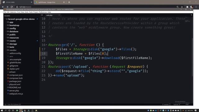 Google Drive File System with Laravel - Part 7 - Downloading File смотреть онлайн
