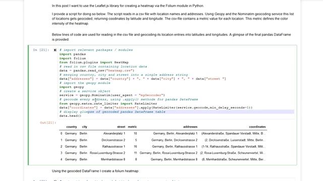[EN 46] Map-based heatmaps with Geopy and Folium смотреть онлайн