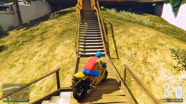 ТАКОЕ Я ВИЖУ ПЕРВЫЙ РАЗ - БЕЗУМНЫЕ ДОРОЖКИ ПО КОТОРЫМ НАДО ПРОЕХАТЬ В ГТА 5 ОНЛАЙН смотреть онлайн