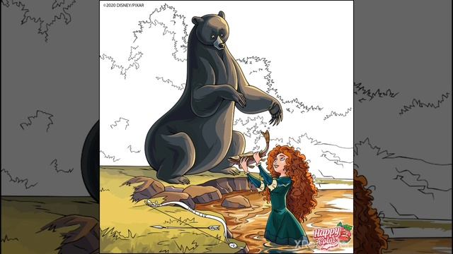 Happy Color | Paint By Number | Color By Number | Disney | Brave #3 смотреть онлайн