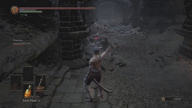DARK SOULS III skeleton glitched through floor смотреть онлайн