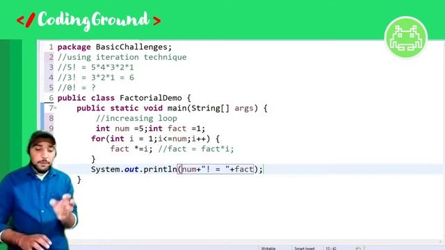 Factorial Program in Java using Loop | Find factorial of a number in Java смотреть онлайн