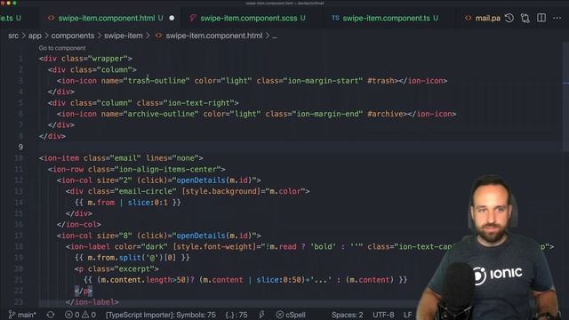 Building a Gmail Swipe to Delete Gesture & Animated FAB with Ionic Angular смотреть онлайн