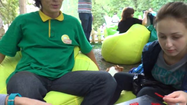 Москва День города 2014 Фили игра Блокус в Липтон Fresh Park смотреть онлайн