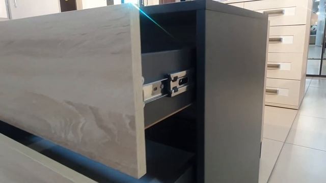 "МОНТЕРЕЙ" комод комбинированный (арт: 210426) Цвет: антрацит/дуб сонома смотреть онлайн