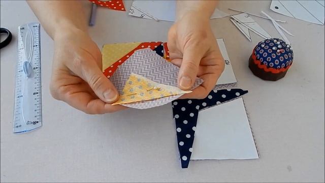 DIY.Лоскутный блок рыбка. Печворк для начинающих. Patchwork Block Fish. Patchwork For Beginners.