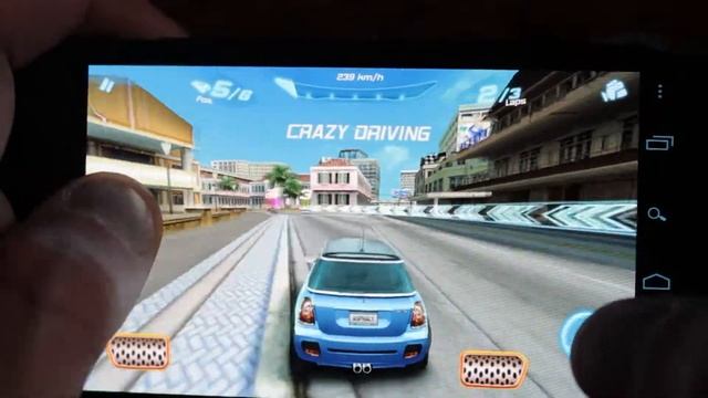 Asphalt 6 Adrenaline Samsung Galaxy Nexus Android 4 ICS смотреть онлайн