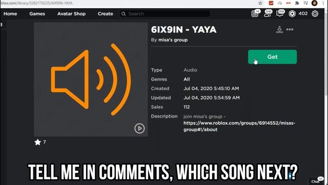 ROBLOX BOOMBOX ID/CODE 6IX9INE-YAYA(FULL SONG) смотреть онлайн
