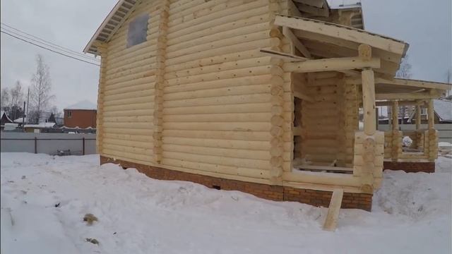 ДревЭксперт. Дом из бревна, Московская область, Истринский район, январь 2019 смотреть онлайн