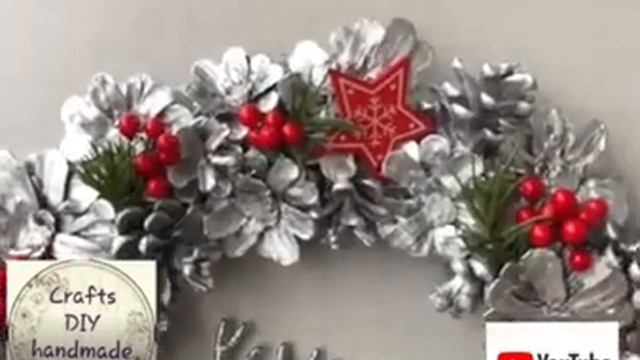 Tutorial Christmas Decor Wreath / Новогодний Венок Из Шишек / #своимируками #diy #handmade #ideas смотреть онлайн
