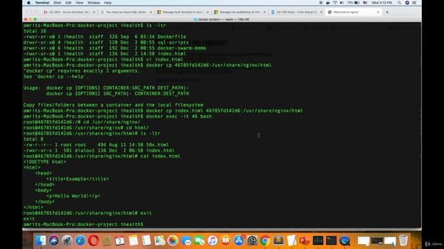 8. Docker Volumes Nginx Customised Image смотреть онлайн