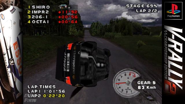 V-Rally 2: Championship Edition - World Trophy [PS1 - PAL] смотреть онлайн