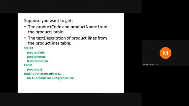 MYSQL INNER JOIN смотреть онлайн