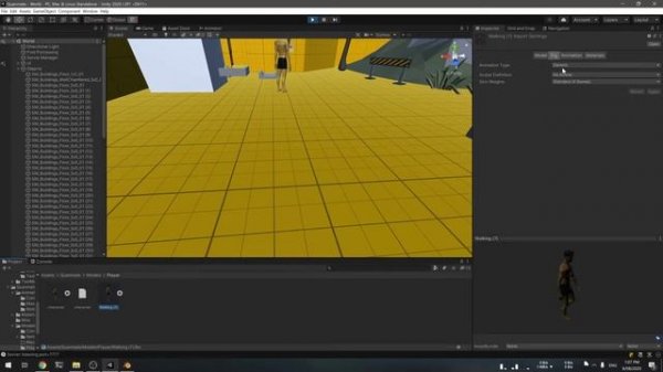Mixamo animation to Unity 2020 (Easy)