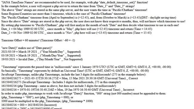 [PHP\JavaScript] Date, Time and Timezone (Test Script) смотреть онлайн
