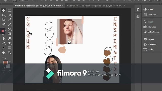 How to Make a Fashion Digital Mood Board using Photoshop? (ENGLISH) - (Part 1) смотреть онлайн
