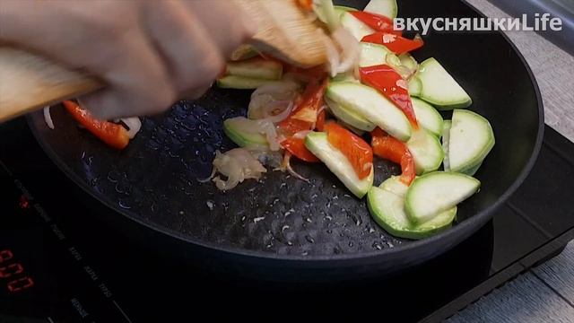 ФРИТТАТА с кабачками! Сытный завтрак за 5 минут! FRITTATA With Zucchini! Breakfast In 5 Minutes!