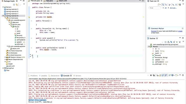 Spring Tutorial 8 - Setting Properties смотреть онлайн