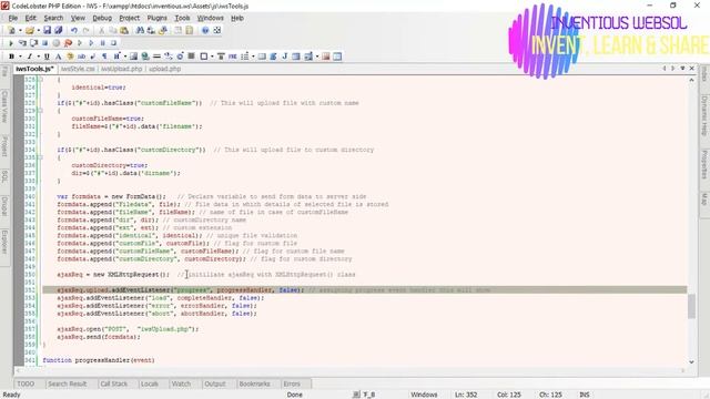 how to upload file using Ajax with progress bar | Inventious WebSol смотреть онлайн