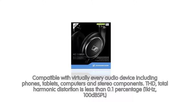 Review Sennheiser HD 598SR Over-Ear Headphone with Smart Remote - Black [2018] смотреть онлайн