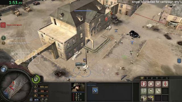 Company of Heroes 1 Cherbourg Easy% 3:46.44 смотреть онлайн