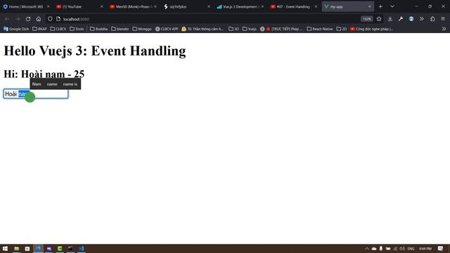 Vuejs 3: Phần 5 - Sự kiện - Event Handling смотреть онлайн