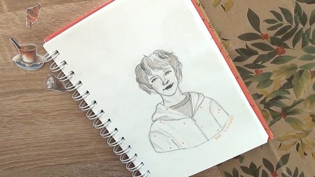 Рисую Ron Weasley в своём стиле ? Оформляю скетчбук + как я рисую лицо персам ? смотреть онлайн