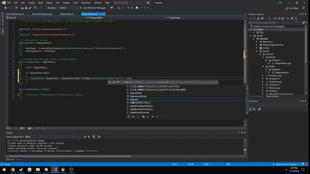 Unreal Engine C++ Multiplayer Survival Series #26: "Weapon Data Table" смотреть онлайн