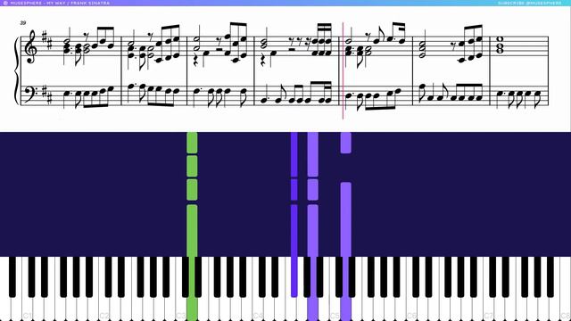 Let's PLAY / My Way - Frank Sinatra Piano Tutorials & Sheet Music #sheetmusic #pianotutorials