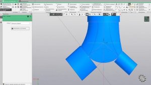 Тройник Компас 3D V18