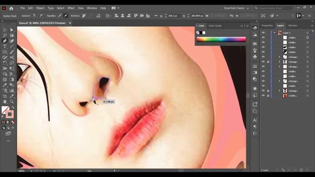 Sandara Park Portrait | Adobe Illustrator 2021 | Speed Art смотреть онлайн