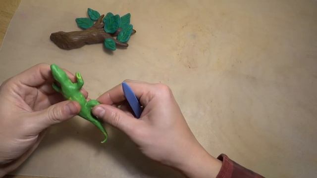 Как сделать ящерицу. Ящерица. Lizard. Ящерица из пластилина. смотреть онлайн