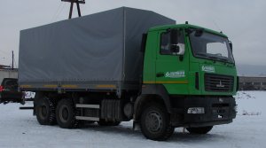 Бортовой МАЗ 6312С5-558-012 с тентом (6х4, 22.7т, 37м3, ЯМЗ 536, 330 л.с., КПП ZF9)