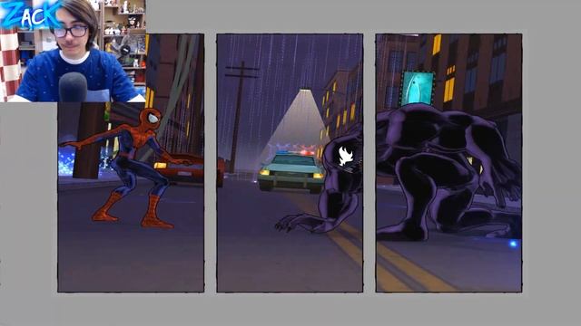 Что будет если в самом начале игры одеть КРАСНЫЙ костюм Человека-Паука в Ultimate Spider-Man ?! смотреть онлайн