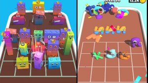 Merge Alphabet Lore Run vs Merge NUMBERBLOCKS Run vs Cube Number black