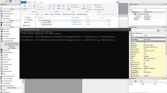 QtDesigner PyQt5 - Navegacion entre ventanas смотреть онлайн