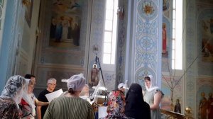 «Песнь Пресвятой Богородице -Честнейшую Херувим» (Киевский распев). Регент Ирина Филатова.