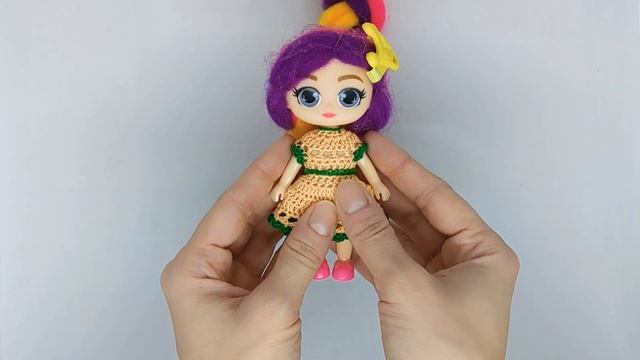 Платье для маленькой куклы Милы из "ФП" крючком: как связать смотреть онлайн