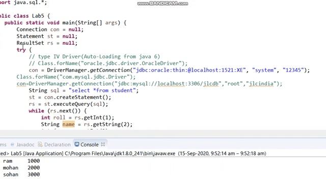 JDBC Java Database Connectivity very Easy way|Databaase Connection jin ava with Oracle|JAVA Progra смотреть онлайн