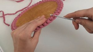 Шкатулка из трикотажной пряжи крючком//Часть - 1//Crochet box of yarn