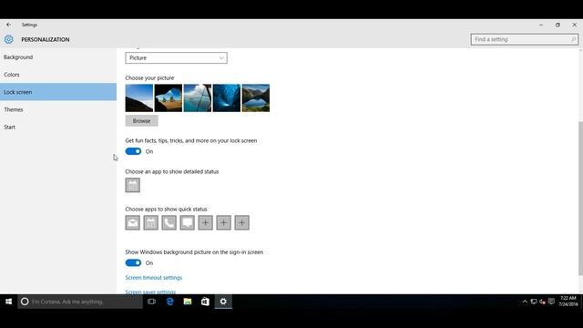 1.Настройка блокировки экрана в Windows 10 смотреть онлайн