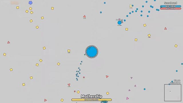Играю за Mothership в DIEP.IO смотреть онлайн